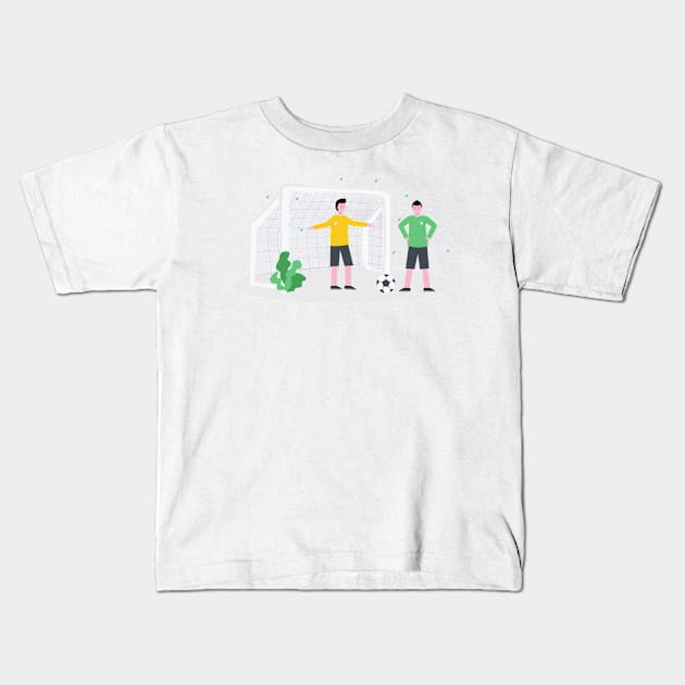 Sport Soccer Kids T-Shirt by Shop Ovov